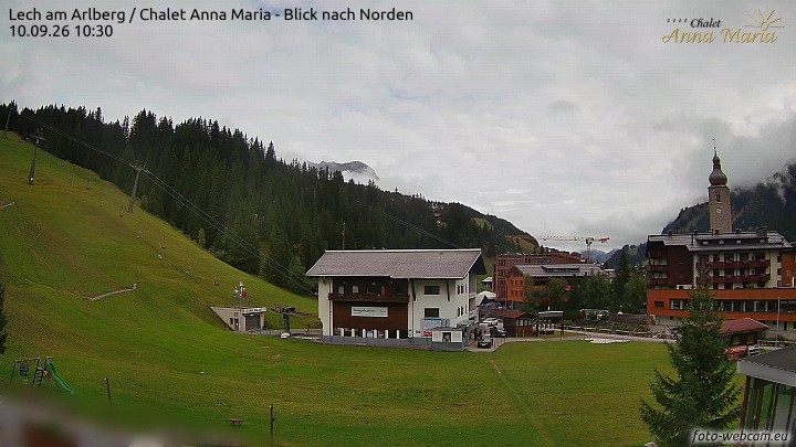 Archiv Foto Webcam Schlegelkopfareal, Lech