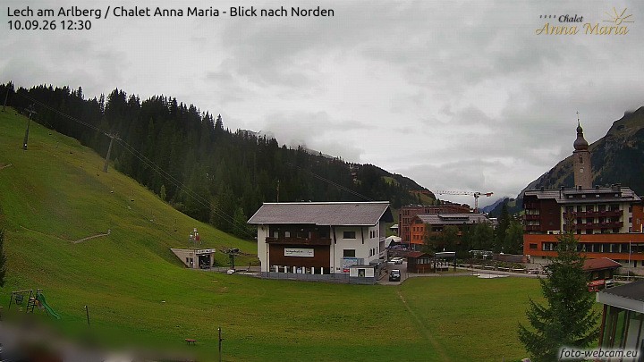 Archiv Foto Webcam Schlegelkopfareal, Lech