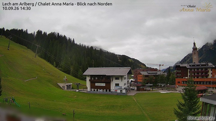 Archiv Foto Webcam Schlegelkopfareal, Lech