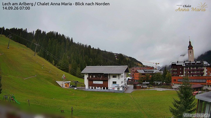 Archiv Foto Webcam Schlegelkopfareal, Lech
