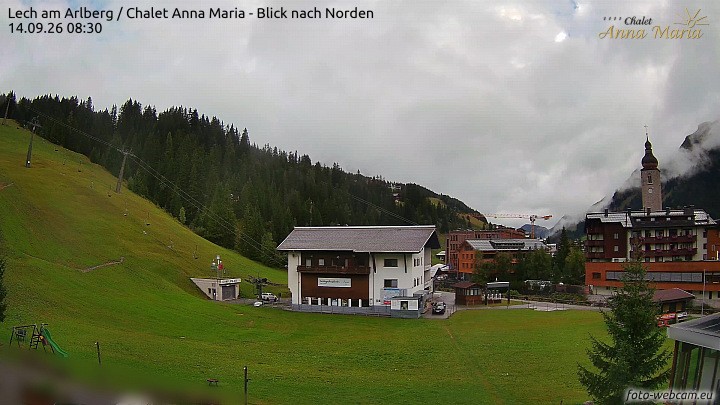 Archiv Foto Webcam Schlegelkopfareal, Lech