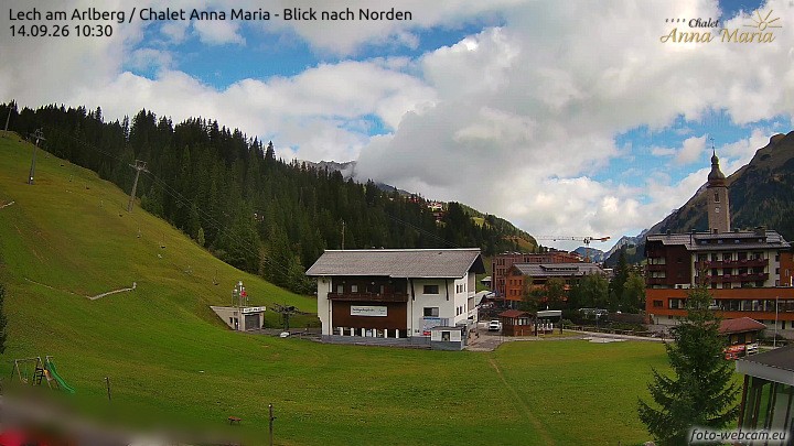Archiv Foto Webcam Schlegelkopfareal, Lech