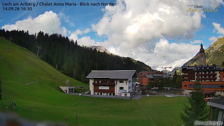 Archiv Foto Webcam Schlegelkopfareal, Lech