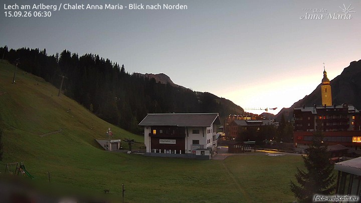 Archiv Foto Webcam Schlegelkopfareal, Lech