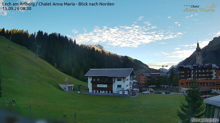 Archiv Foto Webcam Schlegelkopfareal, Lech