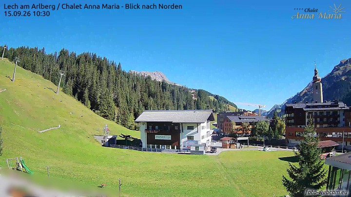 Archiv Foto Webcam Schlegelkopfareal, Lech