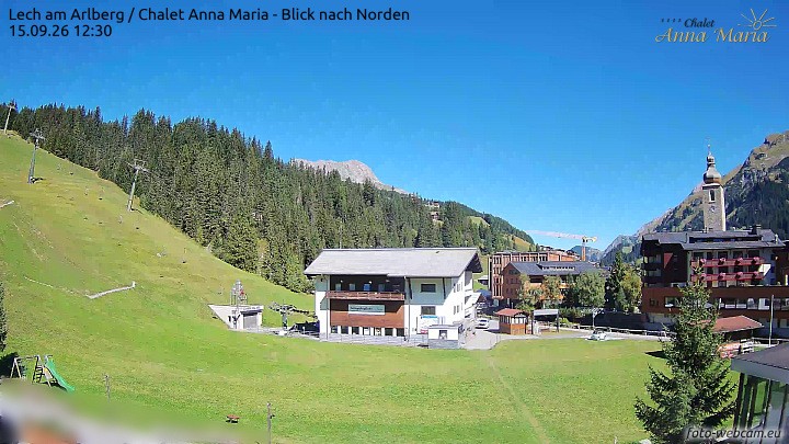 Archiv Foto Webcam Schlegelkopfareal, Lech