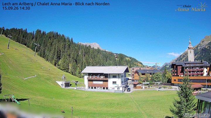 Archiv Foto Webcam Schlegelkopfareal, Lech