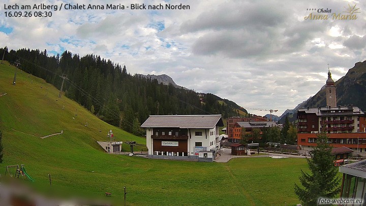 Archiv Foto Webcam Schlegelkopfareal, Lech