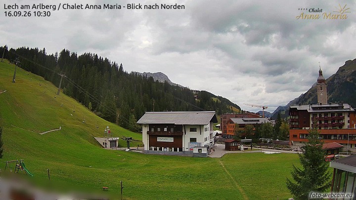 Archiv Foto Webcam Schlegelkopfareal, Lech