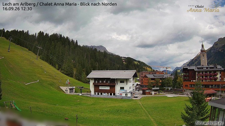 Archiv Foto Webcam Schlegelkopfareal, Lech