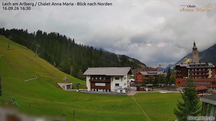 Archiv Foto Webcam Schlegelkopfareal, Lech