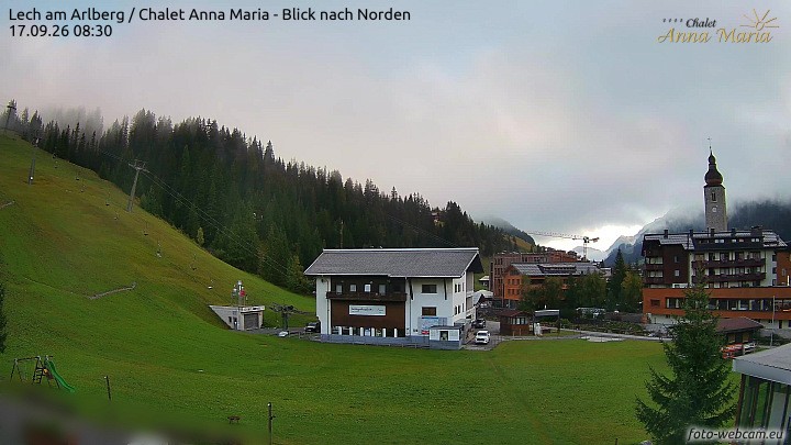 Archived image Webcam Lech (Chalet Anna Maria)