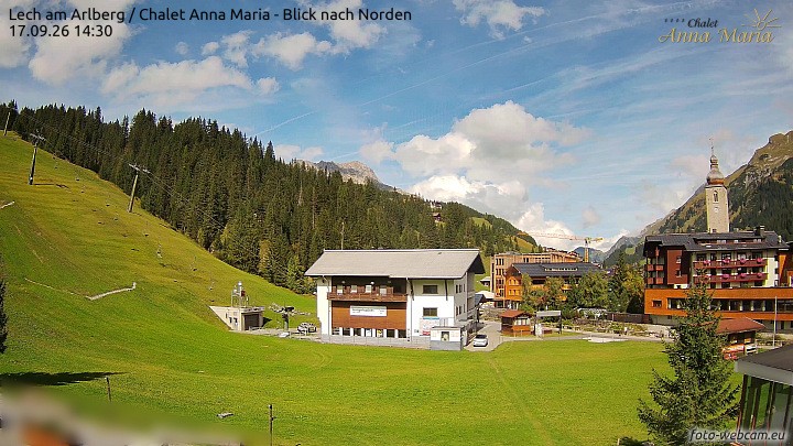 Archived image Webcam Lech (Chalet Anna Maria)