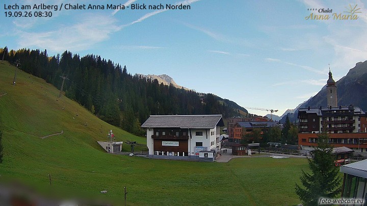 Archiv Foto Webcam Schlegelkopfareal, Lech