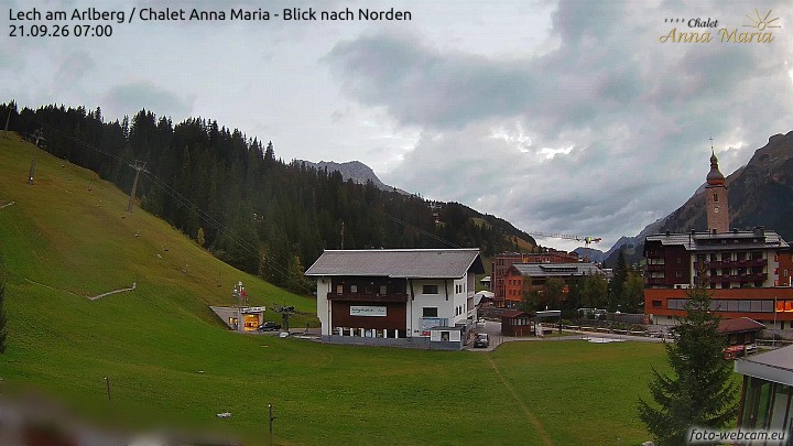 Archiv Foto Webcam Schlegelkopfareal, Lech