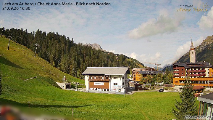 Archiv Foto Webcam Schlegelkopfareal, Lech