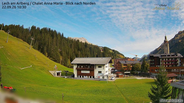 Archiv Foto Webcam Schlegelkopfareal, Lech