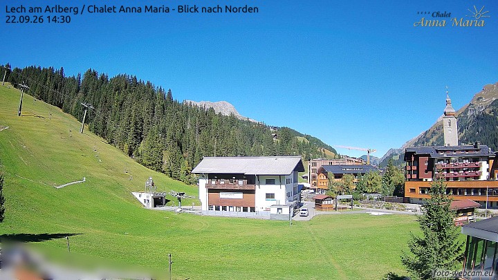 Archiv Foto Webcam Schlegelkopfareal, Lech
