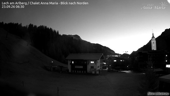 Archived image Webcam Lech (Chalet Anna Maria)