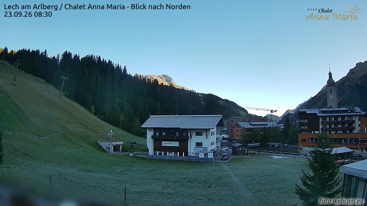 Archived image Webcam Lech (Chalet Anna Maria)