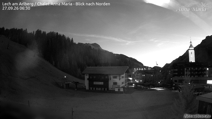 Archiv Foto Webcam Schlegelkopfareal, Lech