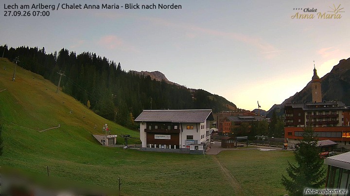 Archiv Foto Webcam Schlegelkopfareal, Lech