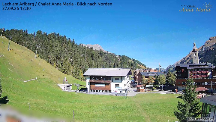 Archiv Foto Webcam Schlegelkopfareal, Lech