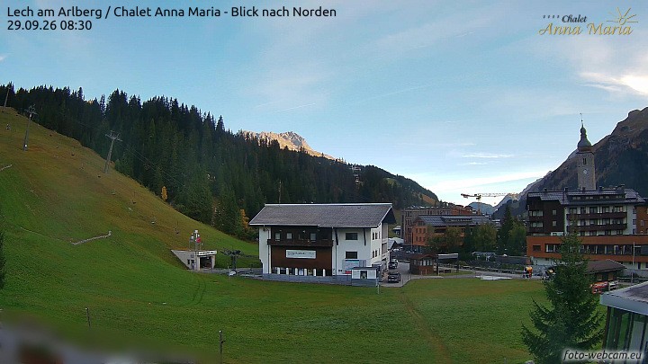 Archiv Foto Webcam Schlegelkopfareal, Lech