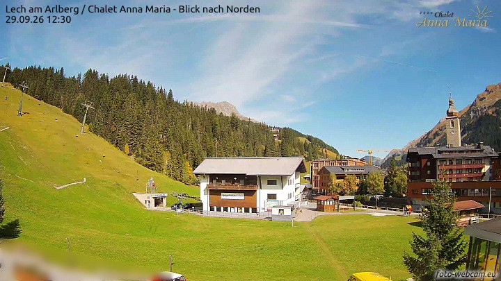 Archiv Foto Webcam Schlegelkopfareal, Lech