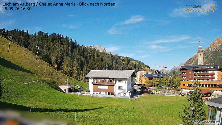 Archiv Foto Webcam Schlegelkopfareal, Lech