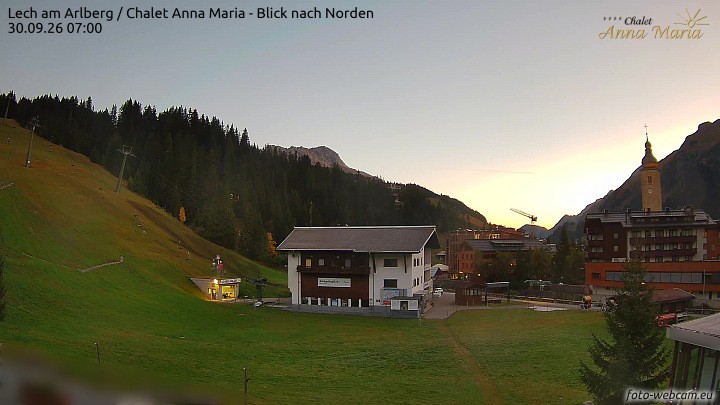 Archiv Foto Webcam Schlegelkopfareal, Lech