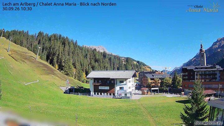 Archiv Foto Webcam Schlegelkopfareal, Lech