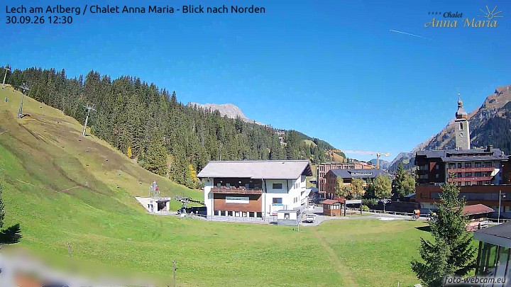 Archiv Foto Webcam Schlegelkopfareal, Lech