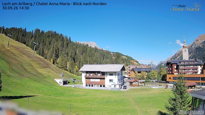 Archiv Foto Webcam Schlegelkopfareal, Lech