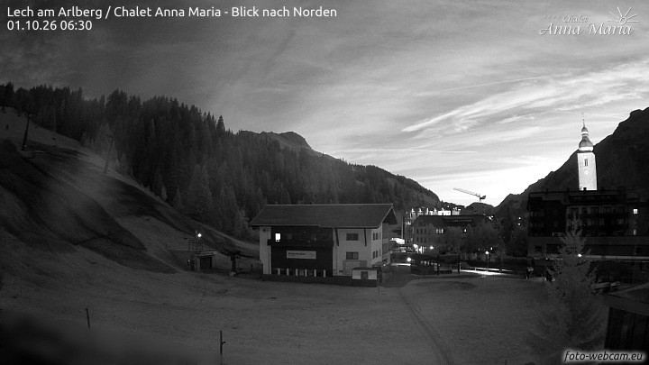 Archiv Foto Webcam Schlegelkopfareal, Lech