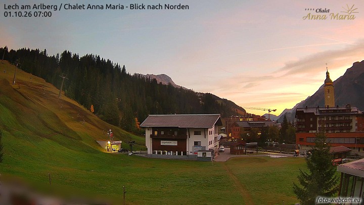 Archiv Foto Webcam Schlegelkopfareal, Lech