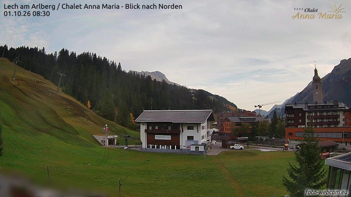 Archiv Foto Webcam Schlegelkopfareal, Lech