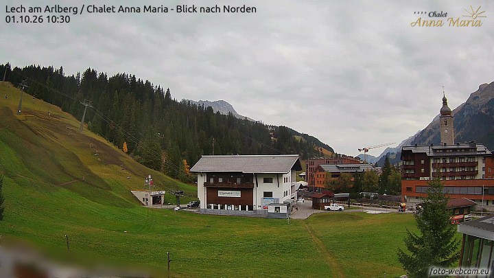 Archiv Foto Webcam Schlegelkopfareal, Lech
