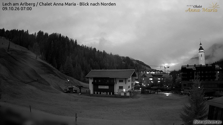 Archiv Foto Webcam Schlegelkopfareal, Lech