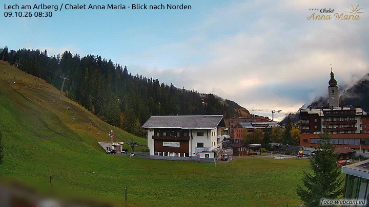 Archiv Foto Webcam Schlegelkopfareal, Lech