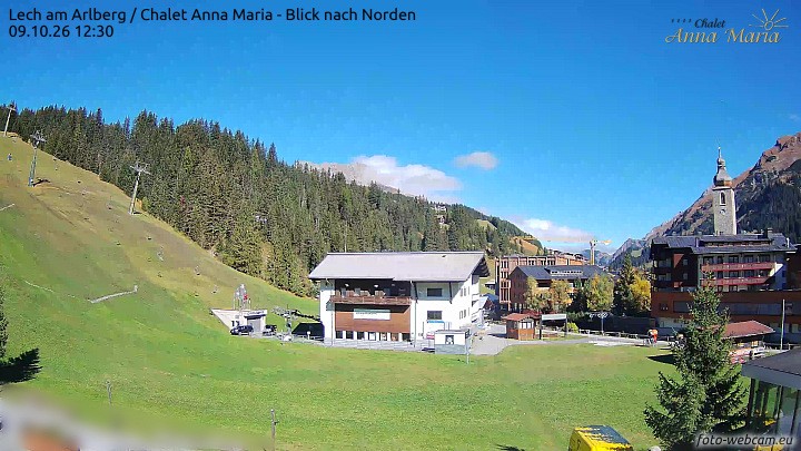 Archiv Foto Webcam Schlegelkopfareal, Lech