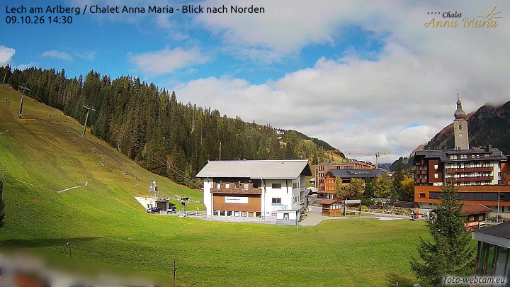 Archiv Foto Webcam Schlegelkopfareal, Lech