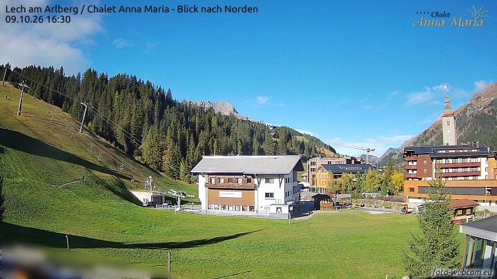 Archiv Foto Webcam Schlegelkopfareal, Lech