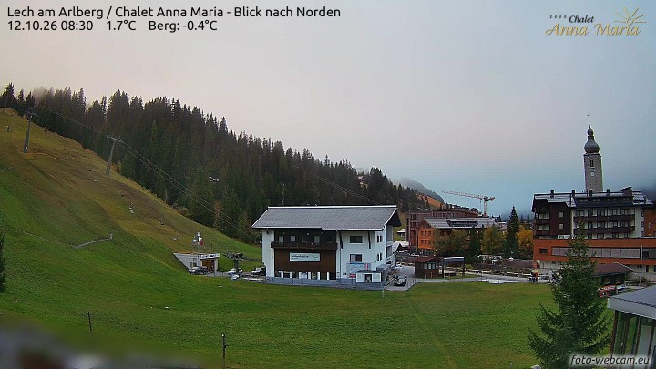 Archiv Foto Webcam Schlegelkopfareal, Lech