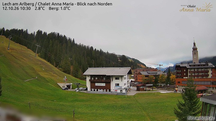 Archiv Foto Webcam Schlegelkopfareal, Lech