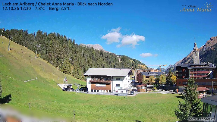 Archiv Foto Webcam Schlegelkopfareal, Lech