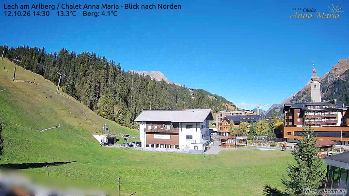 Archiv Foto Webcam Schlegelkopfareal, Lech