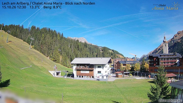 Archiv Foto Webcam Schlegelkopfareal, Lech