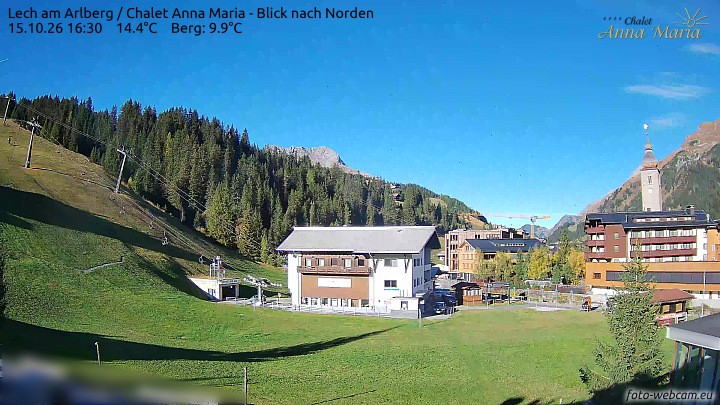 Archiv Foto Webcam Schlegelkopfareal, Lech